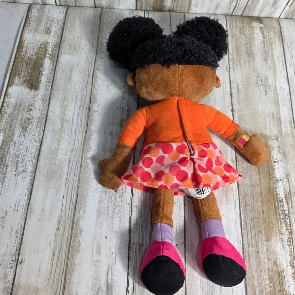 Sesame Street Gabrielle Plush Doll 13 Inch Just Play 2023 Orange Pink Outfit